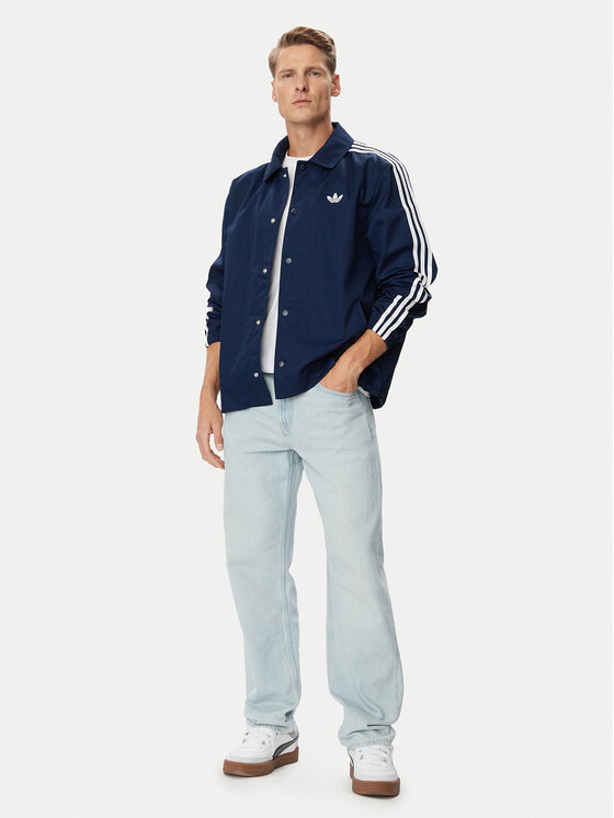 adidas adidas Kurtka przejściowa 3 Stripes Coaches Jacket KE4174 Granatowy Regular Fit