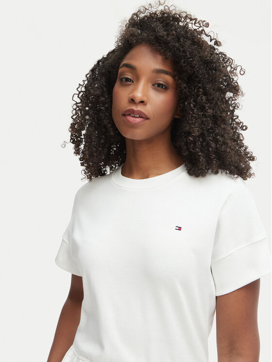 Tommy Hilfiger Tommy Hilfiger Ikdienas kleita WW0WW51148 Balts Regular Fit