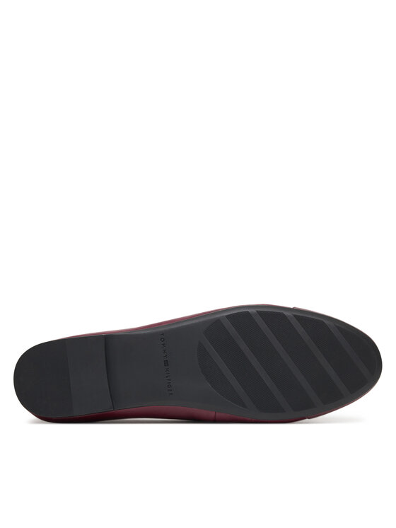 Tommy Hilfiger Tommy Hilfiger Balerinke Patent Toe-Cap FW0FW08830 Tamnocrvena