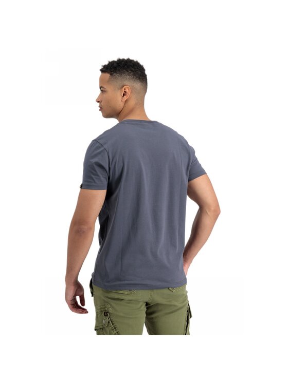 Alpha Industries Alpha Industries T-Shirt AI.118502-136-S Szary Regular Fit