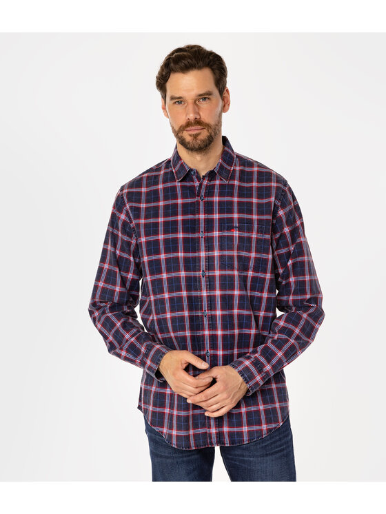Lee Cooper Lee Cooper Koszula WILL Granatowy Regular Fit