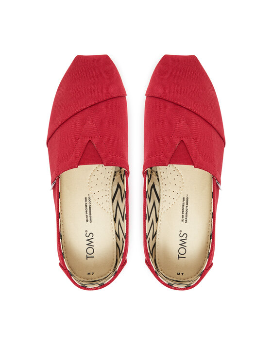 Toms Toms Poolsaapad Alpargata 10017665 Punane