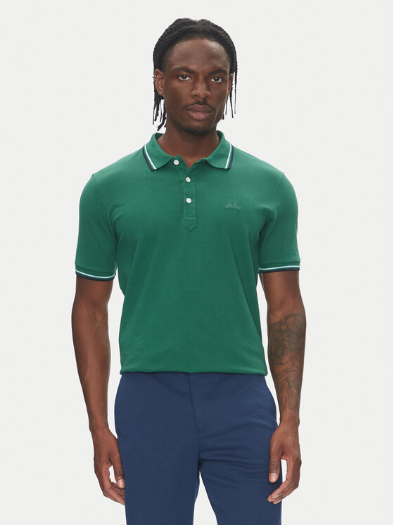 Lindbergh Męskie Polo, rozmiar XXL, Zielone, 30-404010
