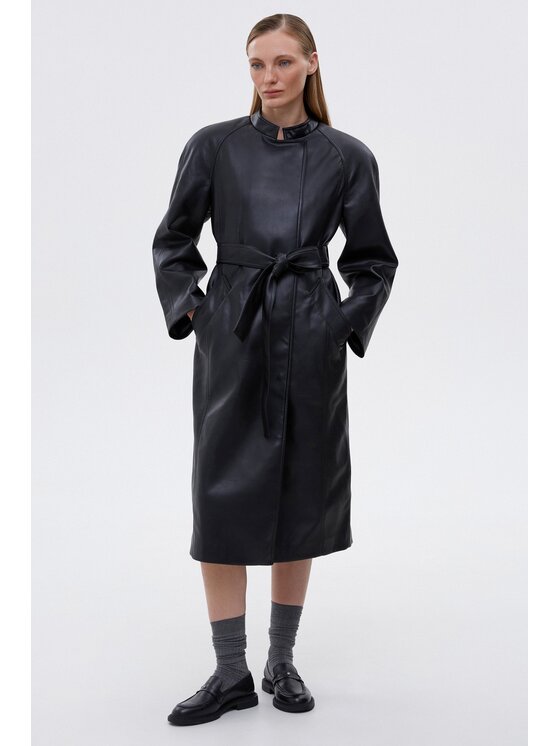 Estro Estro Cappotto ER00115602 Nero Loose Fit
