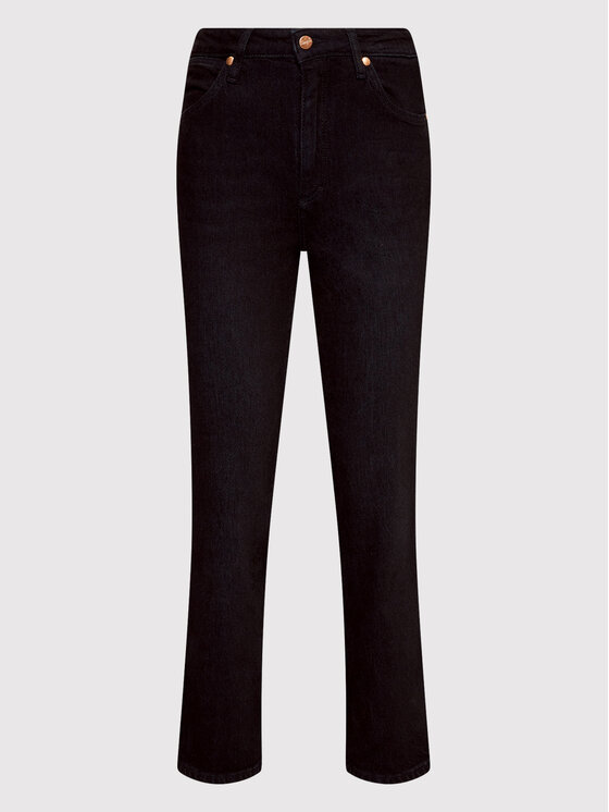 Wrangler Wrangler Jeansy Prudence 112319360 Czarny Straight Fit