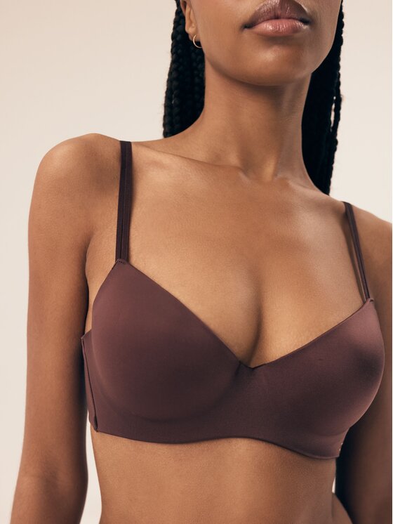 Esotiq Esotiq Biustonosz push-up 42463 Brązowy