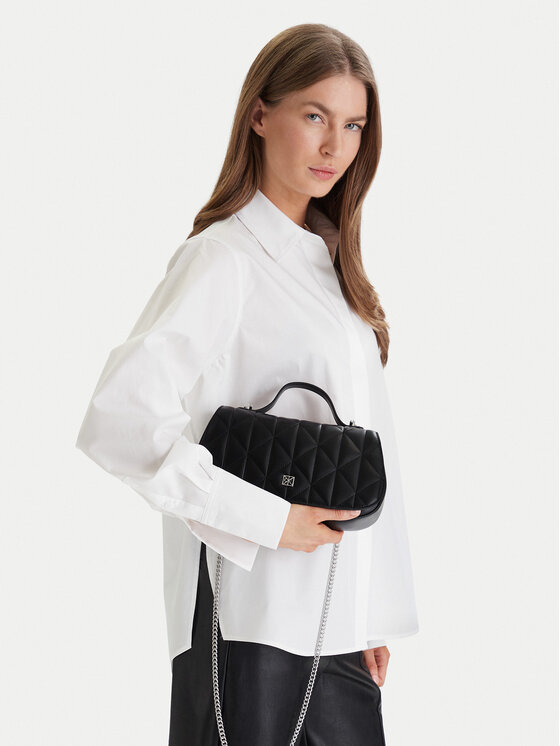 Calvin Klein Calvin Klein Τσάντα Quilted Top Handle Chain Bag LV04F3410G Μαύρο