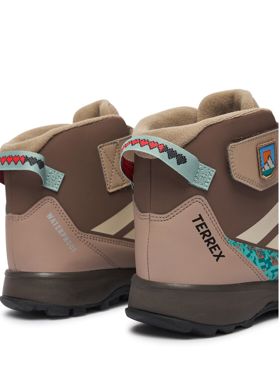 adidas adidas Trekkingschuhe Minecraft Terrex Snow Cf Climawarm Winter Shoes Kids KJ6490 Dunkelbeige