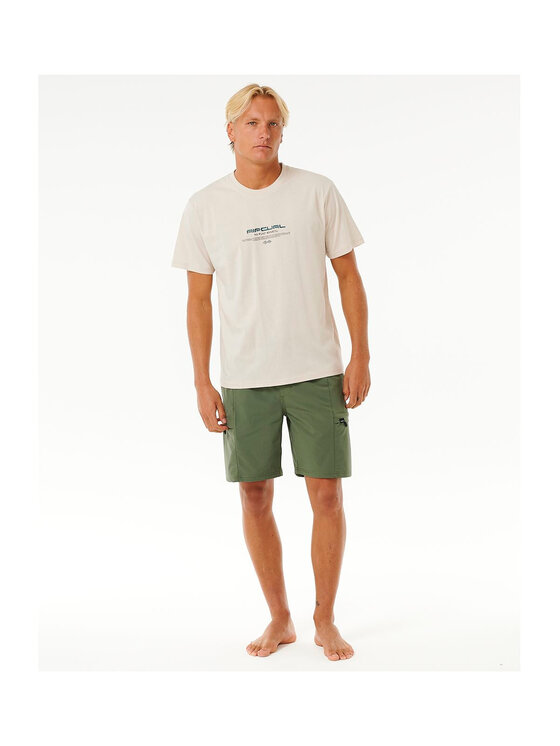 Rip Curl Rip Curl T-Shirt Vaporcool Culture Tee Biały Loose Fit