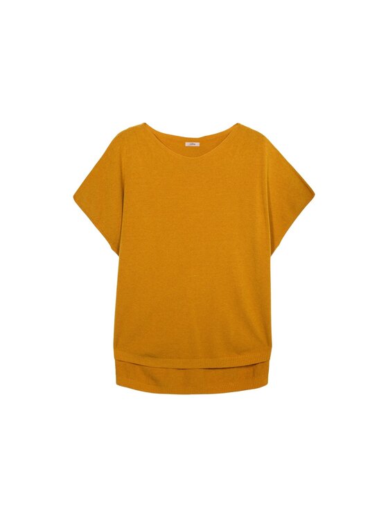 Oltre Oltre Cardigan M047E002033N028 Giallo Baggy Fit