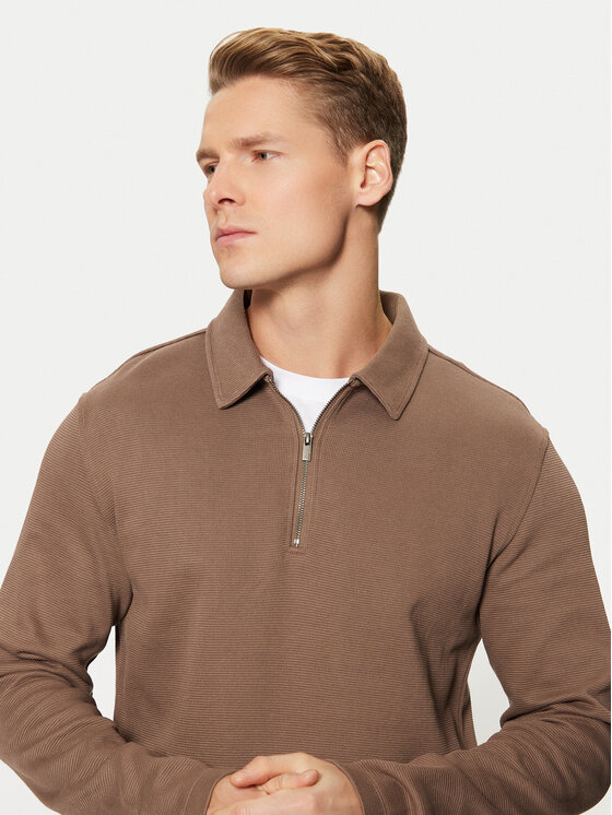 Selected Homme Selected Homme Polo 16095710 Smeđa Regular Fit