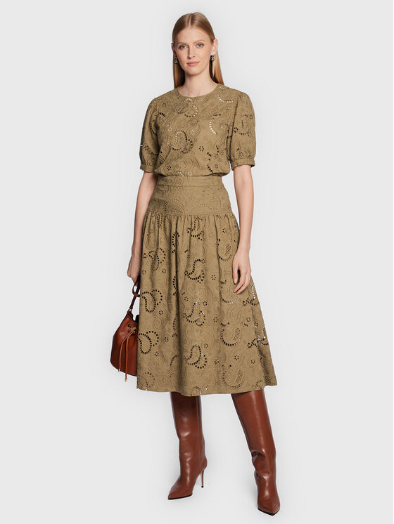 Blusa Ida 4661831 Marrone Regular Fit