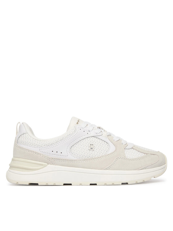 Tommy Hilfiger Tommy Hilfiger Sneakersy Th Mix Material Runner FW0FW09306 Biela