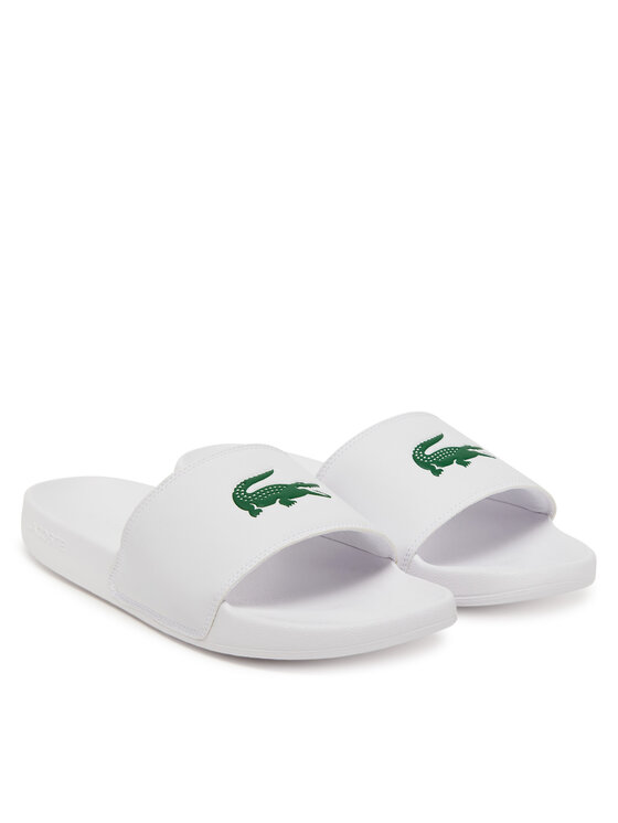 Lacoste Lacoste Şlapi Serve Sliders 7-49CMA0041 Alb