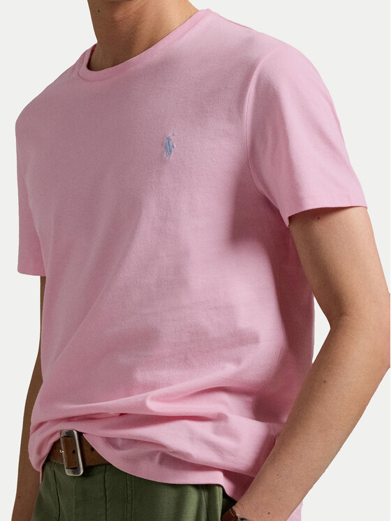 Polo Ralph Lauren Polo Ralph Lauren T-shirt 710671438417 Ružičasta Slim Fit
