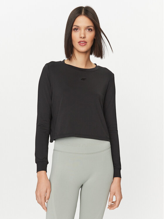 4F 4F Maglietta tecnica 4FWAW23TFLOF187 Nero Regular Fit