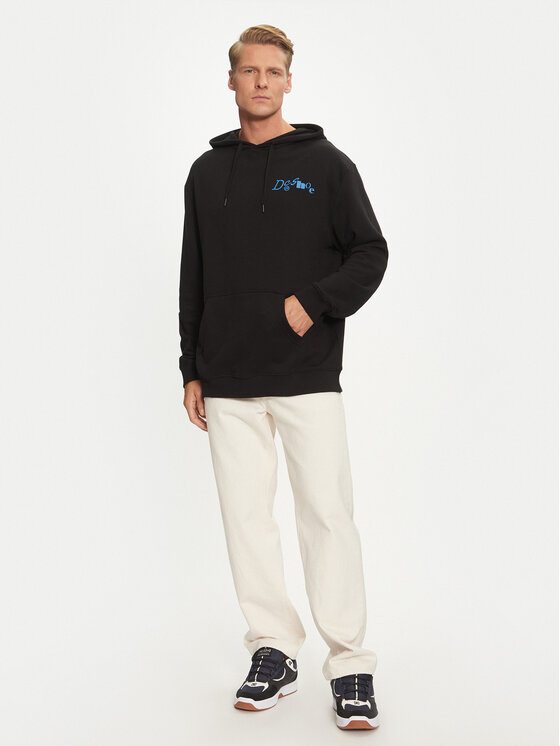 DC DC Sweatshirt Transfer ADYSF03131 Schwarz Regular Fit