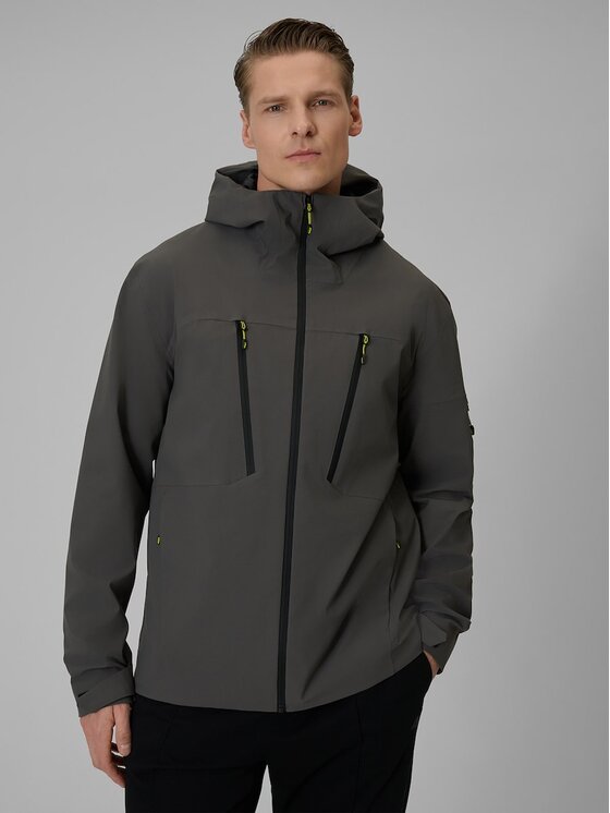 4F 4F Giacca di transizione 4FWSS26TTJAM1122-24S Grigio Regular Fit