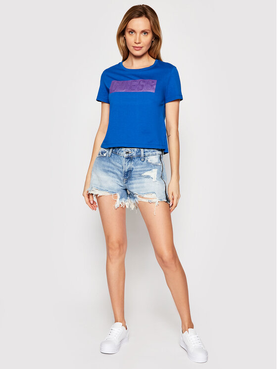 T-shirt Adria W1RI05 JA900 Blu Regular Fit