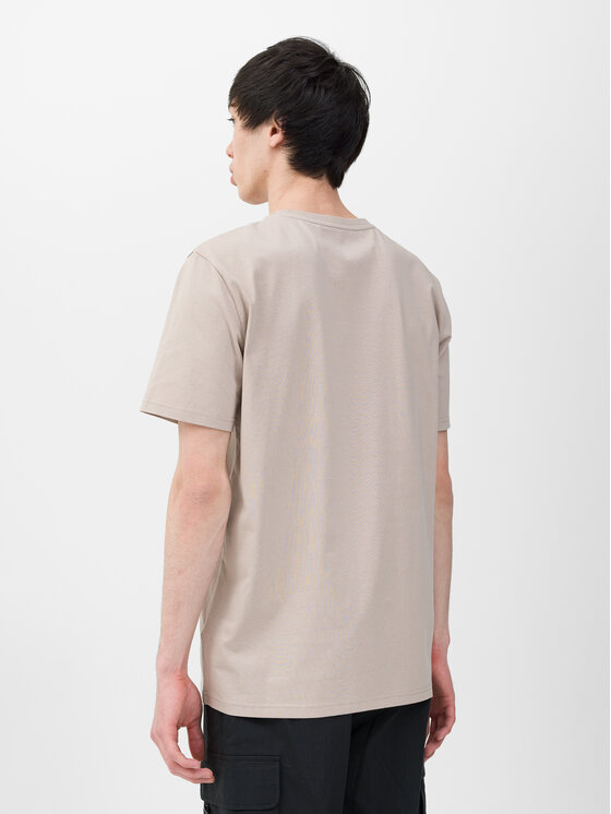 4F 4F T-shirt 4FWSS24TTSHM1317-83S Beige Regular Fit
