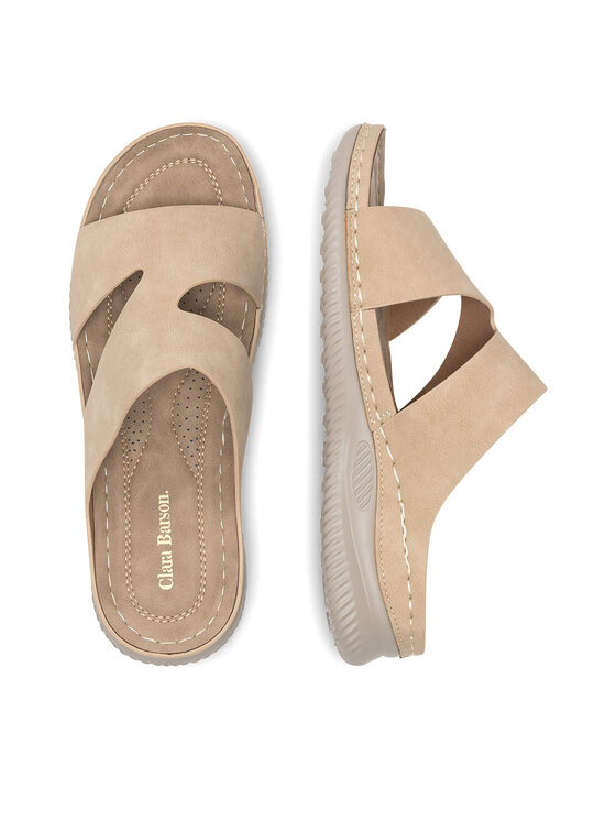 Clara Barson Clara Barson Pantoletten WYL0510-22 Beige