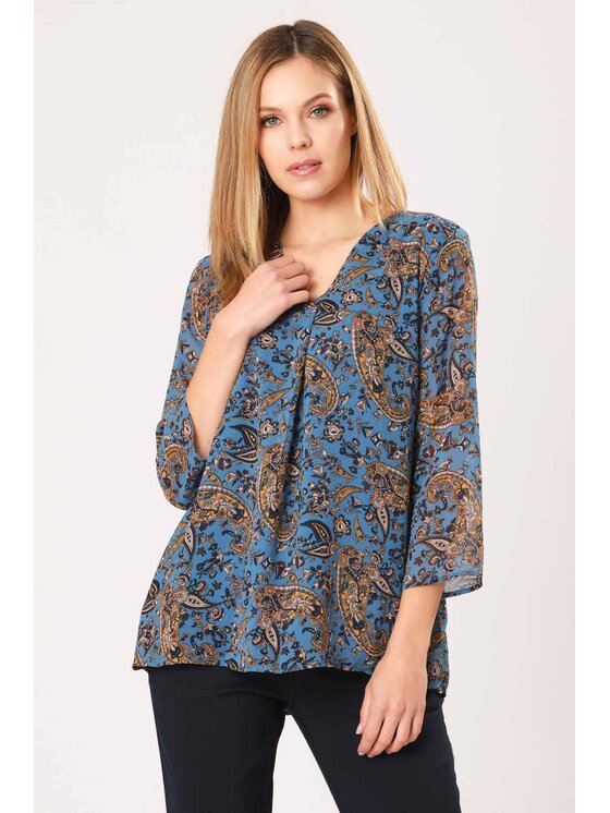 QUIOSQUE QUIOSQUE Halenka BOHEME SHIRT Barevná Regular Fit
