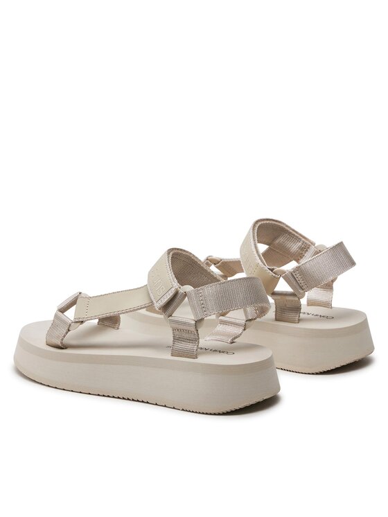 Calvin Klein Jeans Calvin Klein Jeans Sandaalid Sandal Velcro Webbing Dc YW0YW01353 Beež