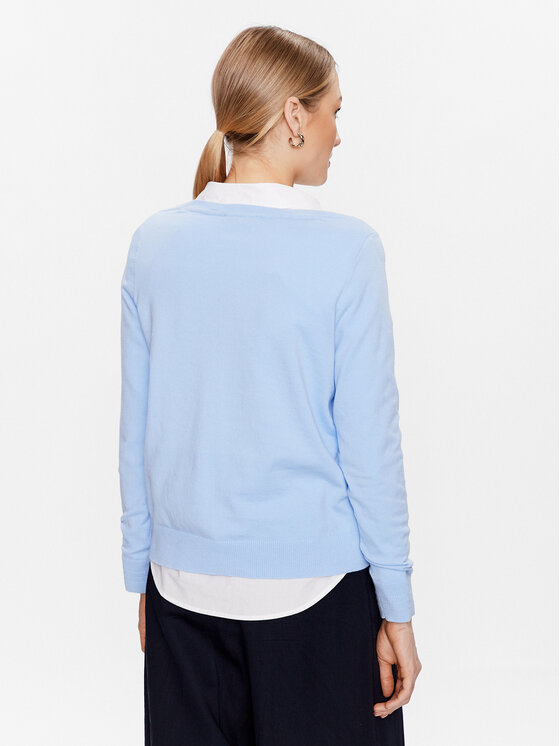 Tommy Hilfiger Tommy Hilfiger Pullover WW0WW37938 Himmelblau Regular Fit