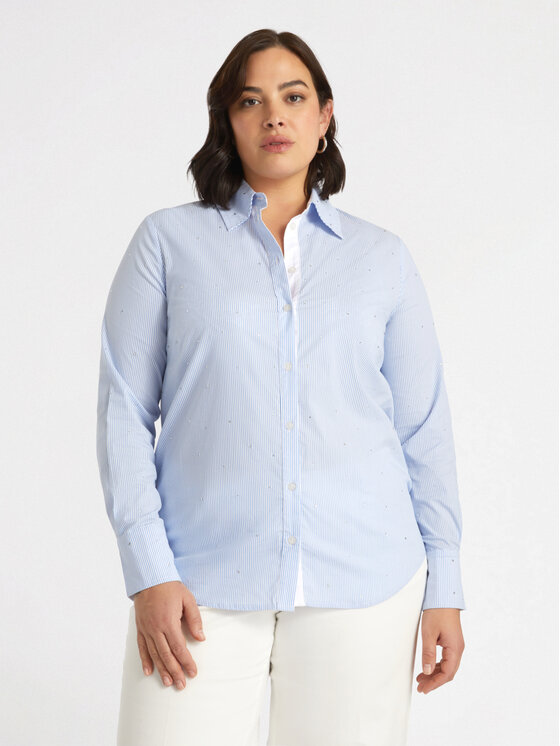 Fiorella Rubino Fiorella Rubino Koszula 5101T001341N0S1 Turkusowy Regular Fit