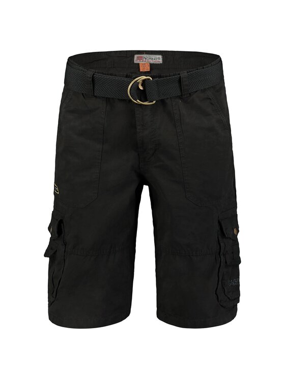 Geographical Norway Geographical Norway Bermudy SY3035H/GN-Black Czarny Regular Fit