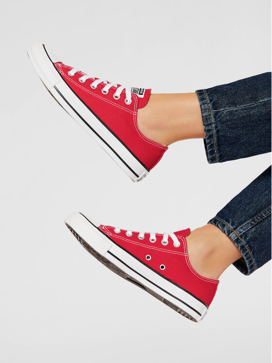 Converse Sneakers aus Stoff All Star Ox M9696C Rot Modivo