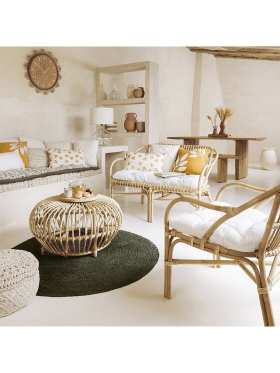 MIAhome MIAhome Dywan jutowy KHAKI okrągły 115 cm Khaki