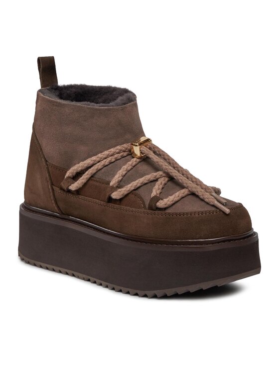 Inuikii Inuikii Čizme za snijeg Classic Low Platform 75104-105 Smeđa
