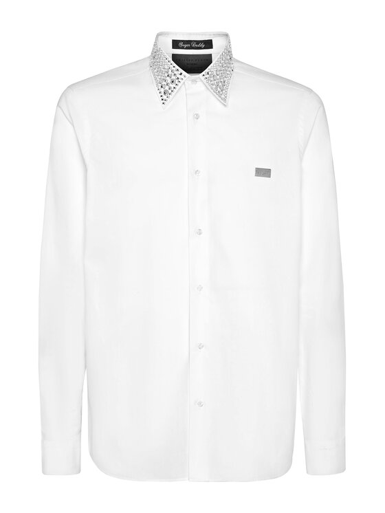 PHILIPP PLEIN PHILIPP PLEIN Koszula 9265 Biały Fitted Fit