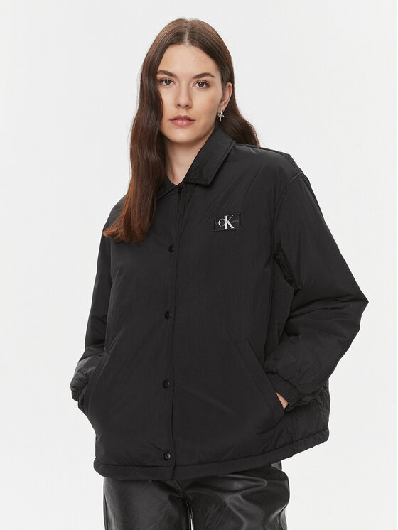 Calvin Klein Jeans Calvin Klein Jeans Μπουφάν μεταβατικό Skater J20J222589 Μαύρο Relaxed Fit