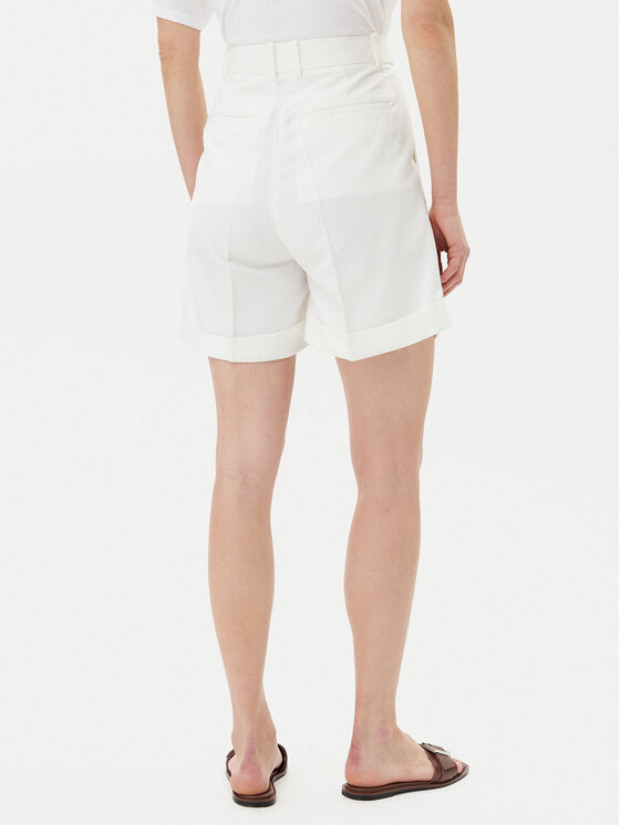 Tommy Hilfiger Tommy Hilfiger Šortky z materiálu WW0WW47213 Écru Regular Fit