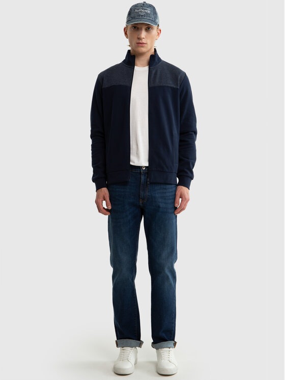 BIG STAR BIG STAR Bluza JOE Granatowy Basic Fit