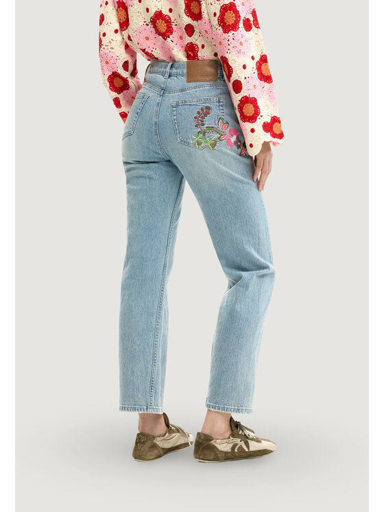 Desigual Desigual Jeans FLORA Blu Flora Fit