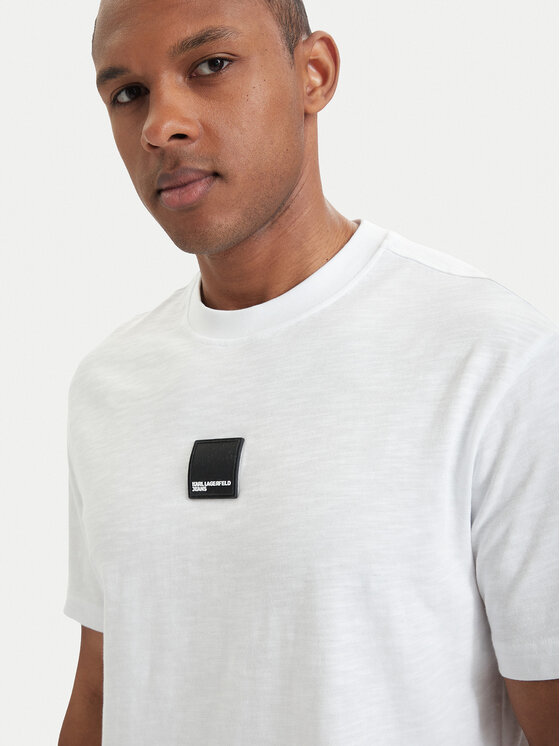 Karl Lagerfeld Jeans Karl Lagerfeld Jeans Тишърт B2M17048 Бял Regular Fit