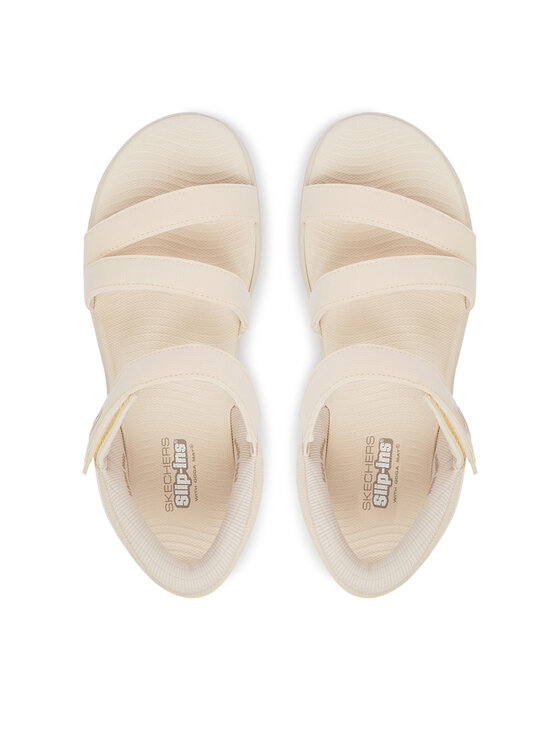 Skechers Skechers Sandały Go Walk Glide-Step 2.0 Sandal 141269/NAT Beżowy