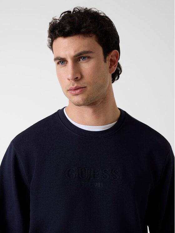 Guess Guess Mikina 181955 Světle modrá Classic Fit