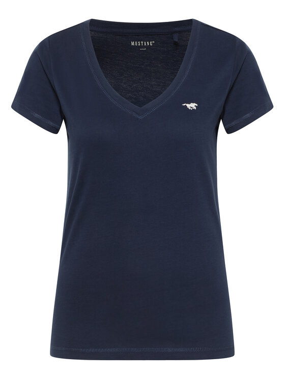 Mustang Tričko Beverly 1016517 Tmavomodrá Slim Fit