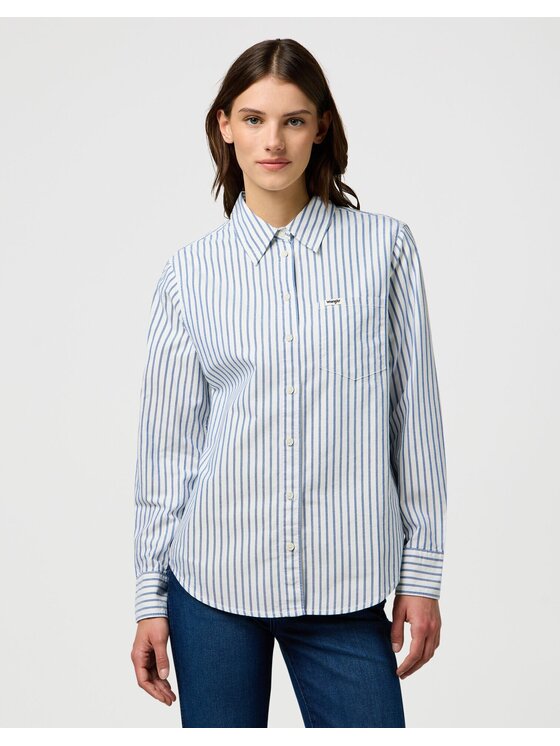 Wrangler Wrangler Koszula 112370778 Niebieski Regular Fit