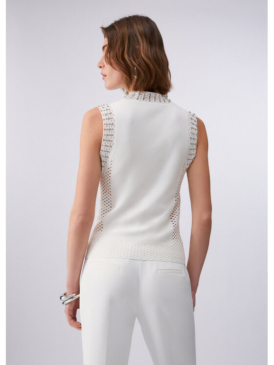 Liu Jo Liu Jo Maglione PA6027MS99EX0256 Bianco Slim Fit