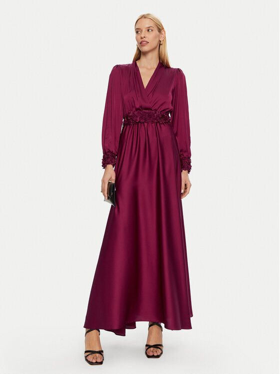 Rinascimento Rinascimento Abendkleid CFC0120276003 Dunkelrot Regular Fit