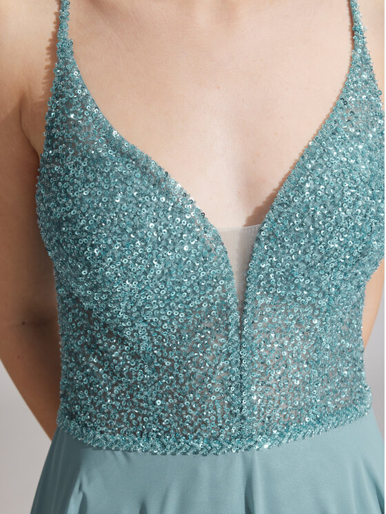 Hey Kyla Hey Kyla Abendkleid 5AC105HK Blau Regular Fit