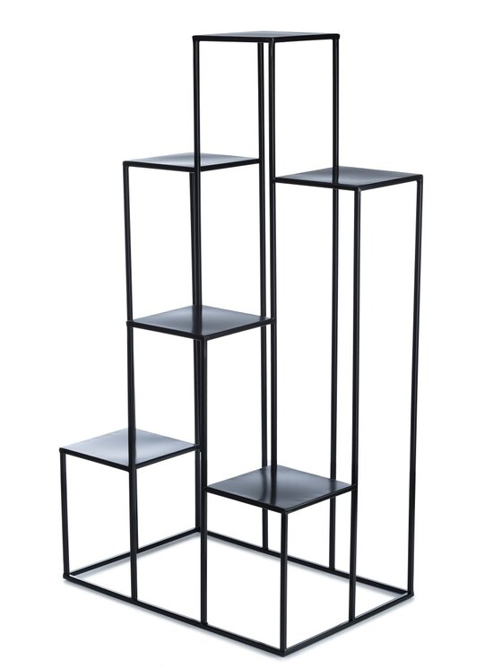 MIAhome MIAhome Kwietnik ekspozytor metalowy 110 cm Czarny