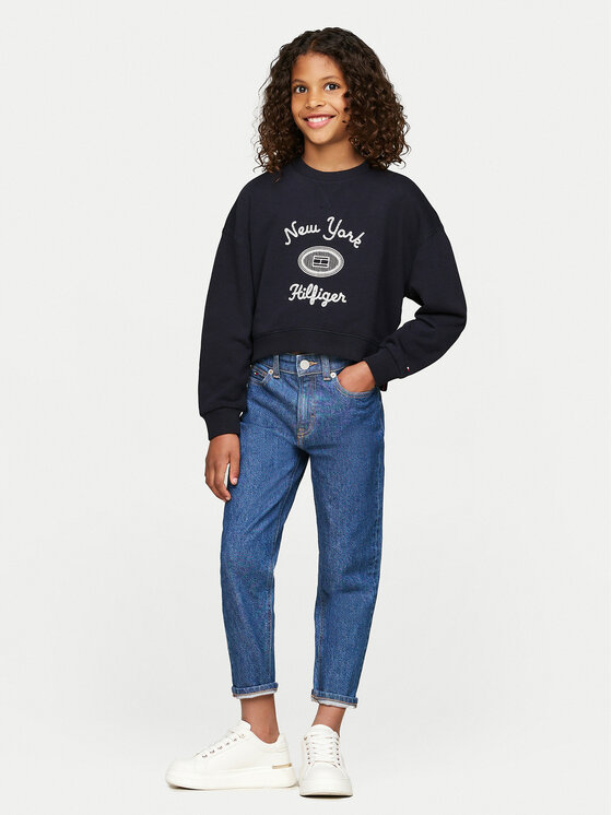 Tommy Hilfiger Tommy Hilfiger Pulóver NY KG0KG08038 Sötétkék Regular Fit