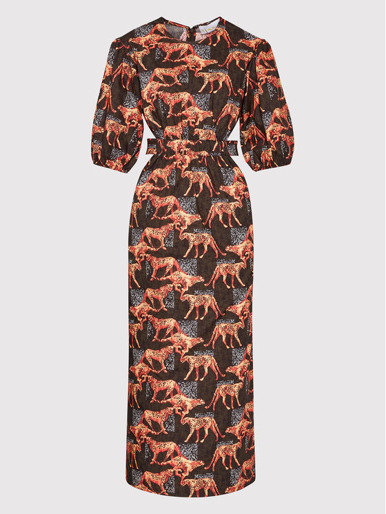 Remain Remain Sukienka letnia Ferna RM685 Kolorowy Regular Fit