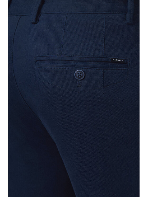 Lancerto Lancerto Chinosy Mikkeli SP082125000001 Granatowy Regular Fit